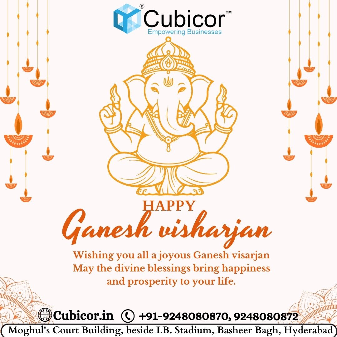 Happy Ganesh visharjan from cubicor